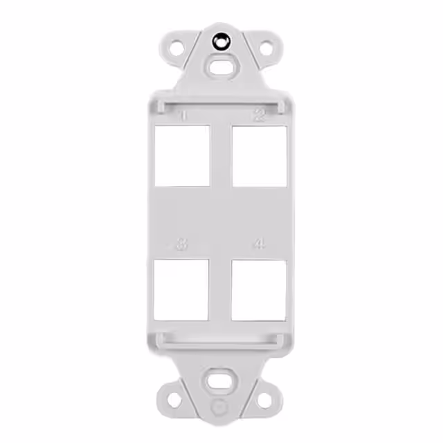 FPRMF4-FW HellermannTyton  Keystone Faceplates Frames
